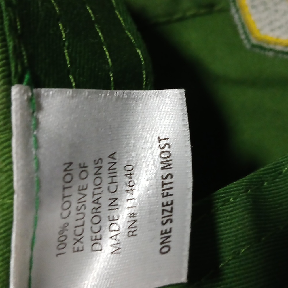 John Deere Green Baseball Hat One Size Fits Most - Picture 5 of 7